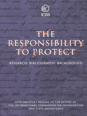 cover image of The Responsibility to Protect: Research, Bibliography, Background